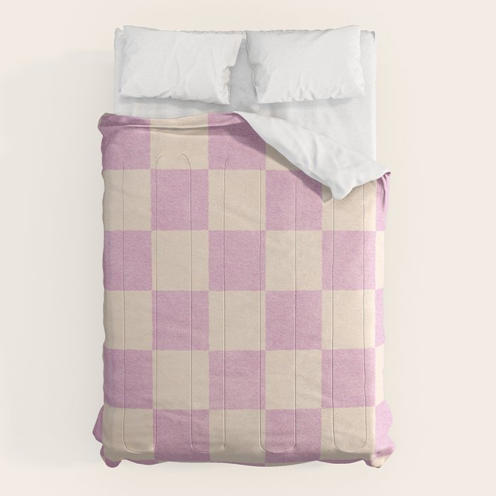 CHECKER - 001 - Rose Quartz Comforter Gallery Image 6