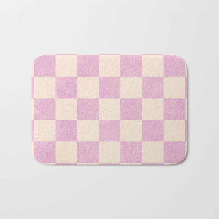 CHECKER - 001 - Rose Quartz Bath Mat Gallery Image 1