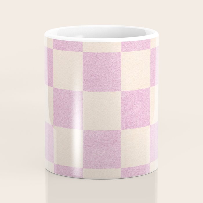 CHECKER - 001 - Rose Quartz Coffee Mug Gallery Image 4
