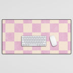 CHECKER - 001 - Rose Quartz Desk Mat Gallery Image 1