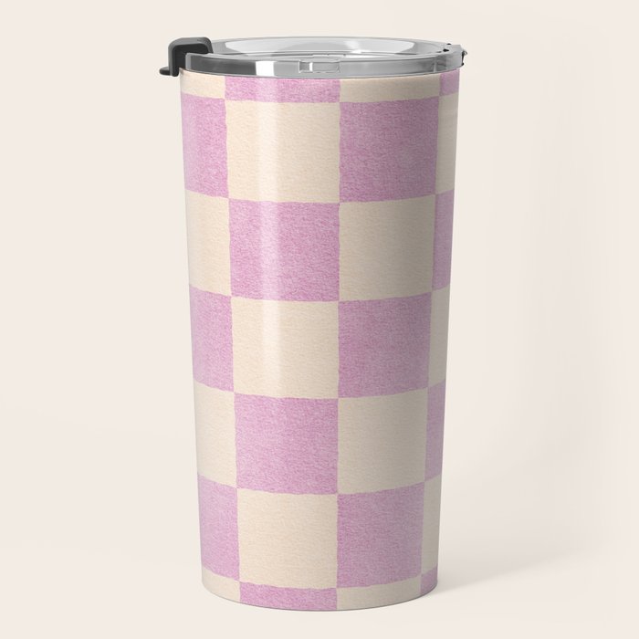 CHECKER - 001 - Rose Quartz Travel Mug Gallery Image 3