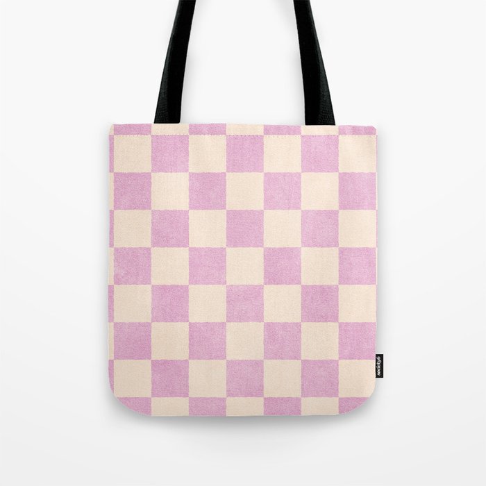CHECKER - 001 - Rose Quartz Tote Bag Gallery Image 1