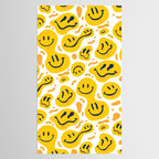 Yellow Dripping Smiley Faces Tablecloth Gallery Image 2