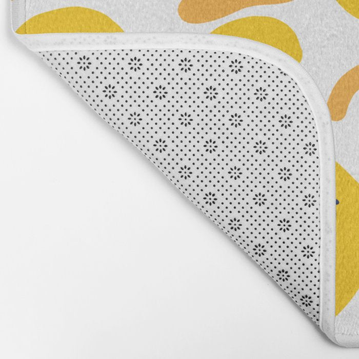 Yellow Dripping Smiley Faces Bath Mat Gallery Image 2