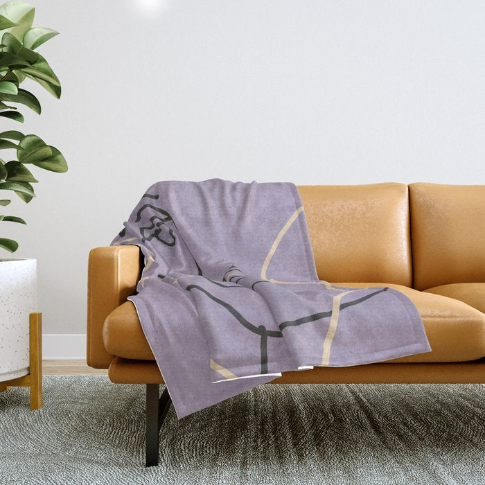 Abstract Face 6/1 Throw Blanket Gallery Image 1