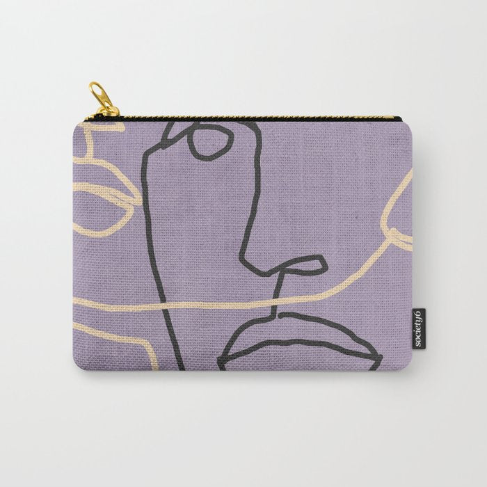 Abstract Face 6/1 Carry All Pouch Gallery Image 1