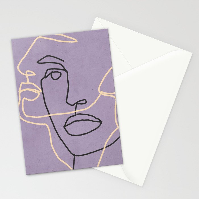 Abstract Face 6/1 Stationery Card Gallery Image 2