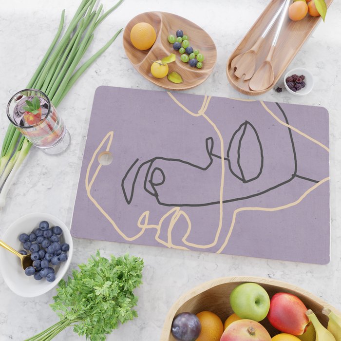 Abstract Face 6/1 Cutting Board Gallery Image 2