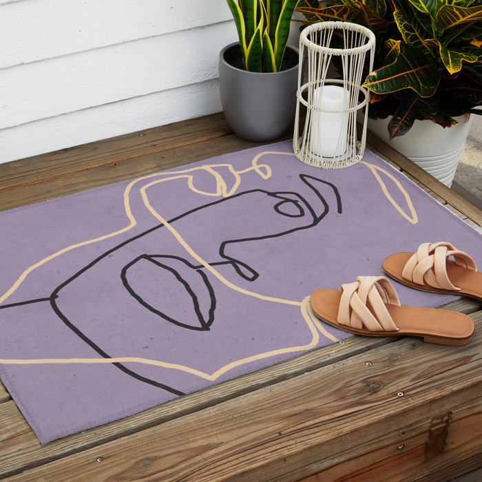 Abstract Face 6/1 Outdoor Rug Gallery Image 2
