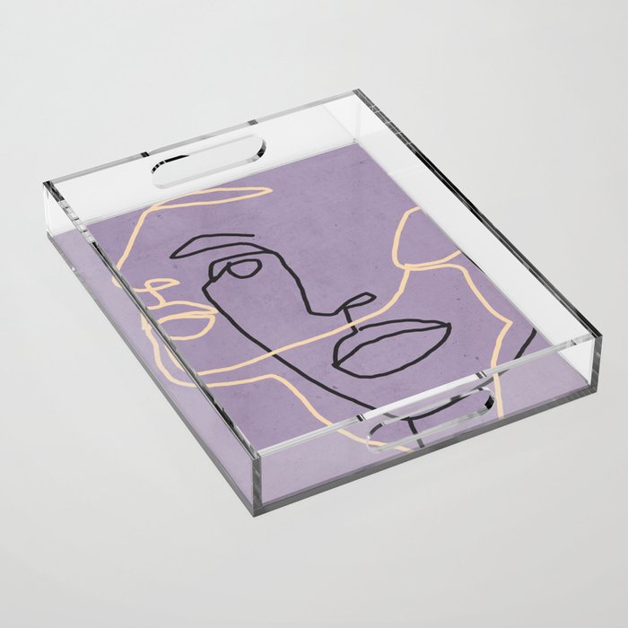 Abstract Face 6/1 Acrylic Tray Gallery Image 1