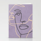 Abstract Face 6/1 Stationery Card Gallery Image 2