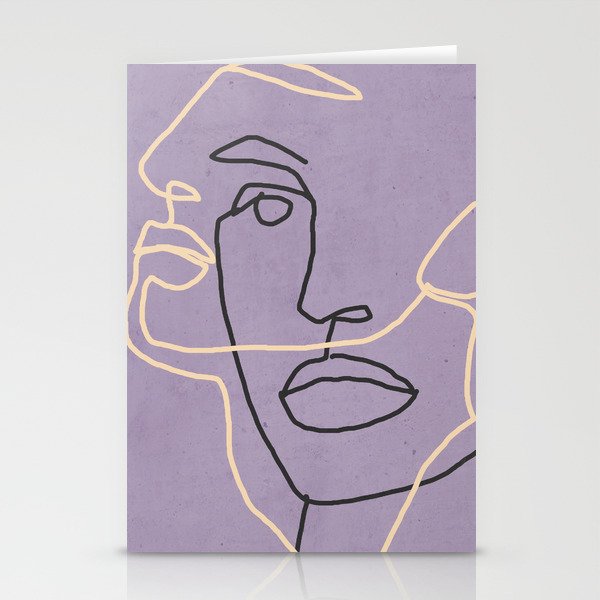 Abstract Face 6/1 Stationery Card Gallery Image 2