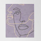 Abstract Face 6/1 Throw Blanket Gallery Image 2
