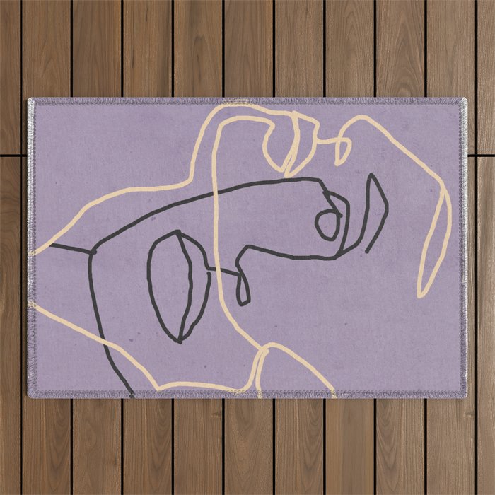Abstract Face 6/1 Outdoor Rug Gallery Image 1