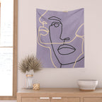 Abstract Face 6/1 Wall Tapestry Gallery Image 2