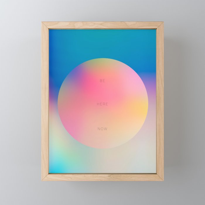 Be Here Now Gradients Mini Art Print Gallery Image 1