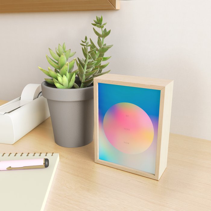Be Here Now Gradients Mini Art Print Gallery Image 2