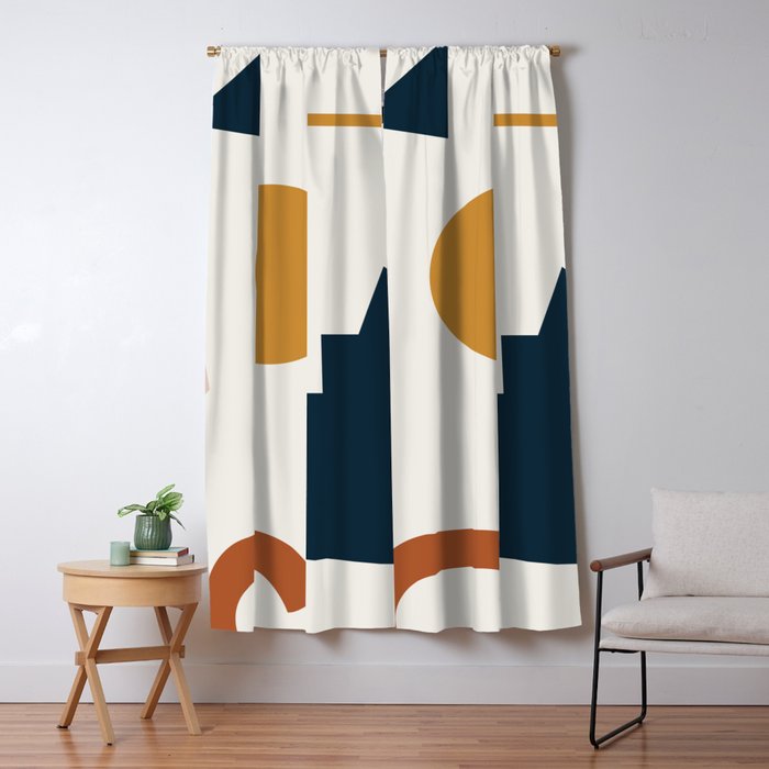 Abstract Shapes 8 Window Curtain Gallery Image 1