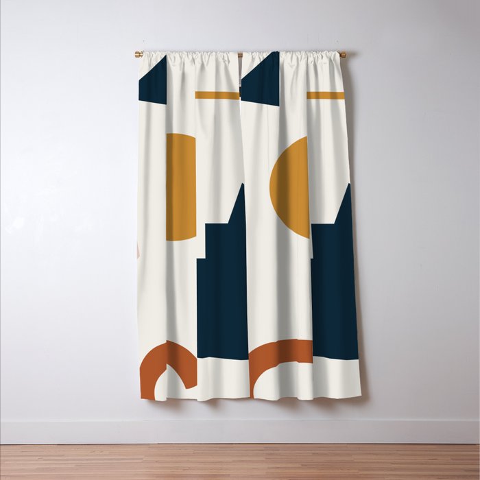 Abstract Shapes 8 Window Curtain Gallery Image 3