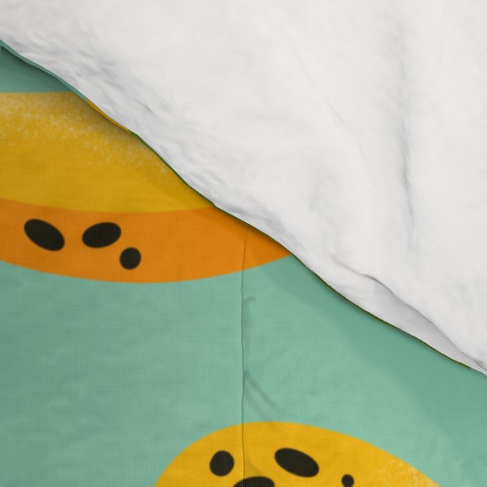 Banana Pattern on Aqua Blue Comforter Gallery Image 4