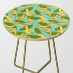 Banana Pattern on Aqua Blue Side Table Gallery Image 2