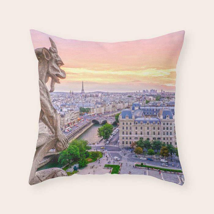 Paris City Throw Pillow Gallery Image 6