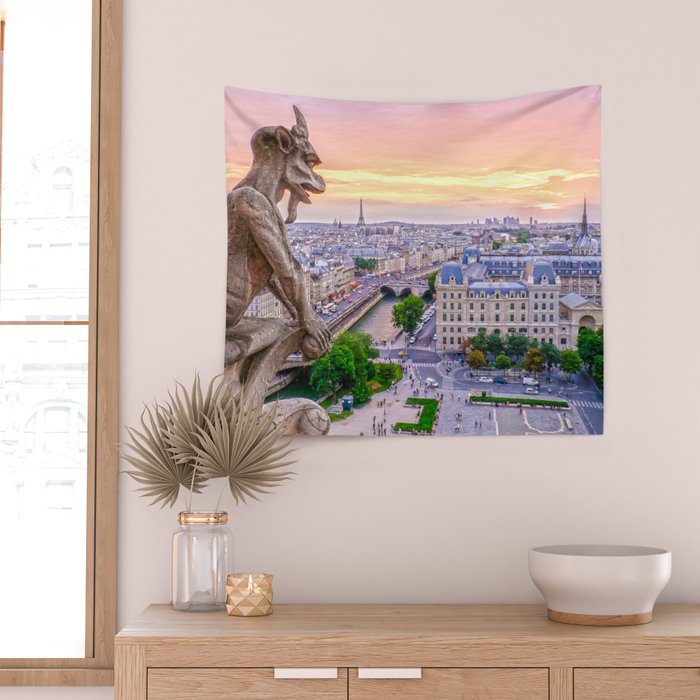 Paris City Wall Tapestry Gallery Image 2