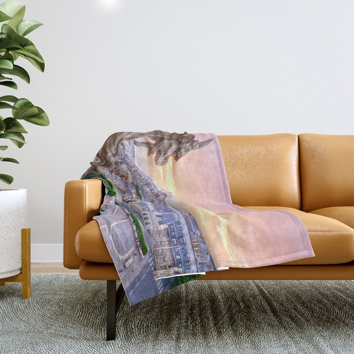 Paris City Throw Blanket Gallery Image 1