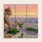 Paris City Wood Wall Art Gallery Image 1