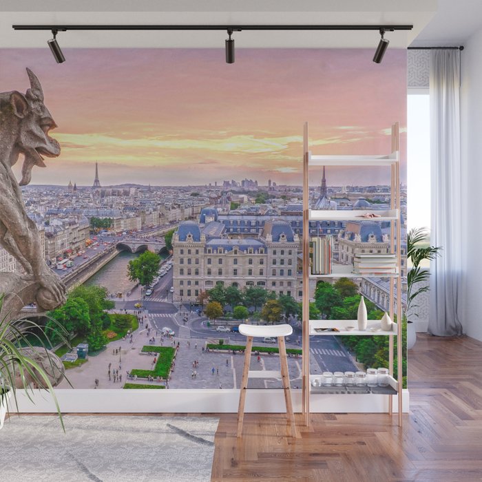 Paris City Wall Mural Gallery Image 1