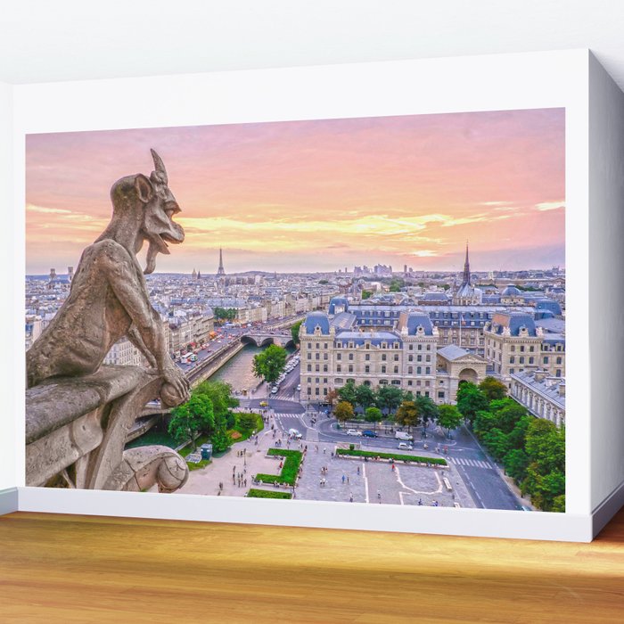 Paris City Wall Mural Gallery Image 2