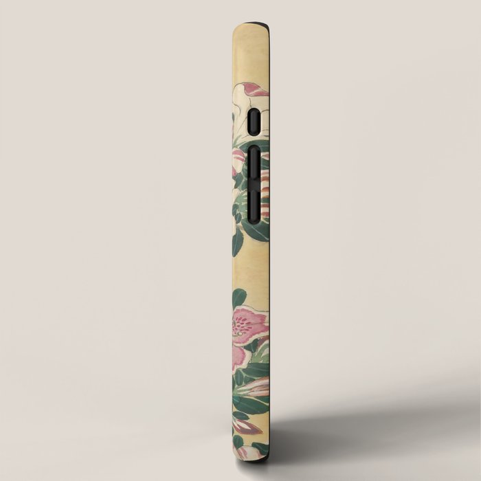 Vintage Flowers Azalea Japanese Painting iPhone Case Gallery Image 2