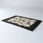 Vanilla Flower black Rug Gallery Image 3