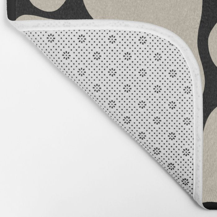 Vanilla Flower black Bath Mat Gallery Image 2