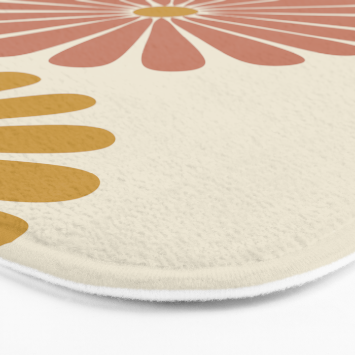 Retro Summer Daisies I Bath Mat Gallery Image 3
