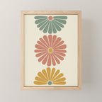 Retro Summer Daisies I Mini Art Print Gallery Image 1
