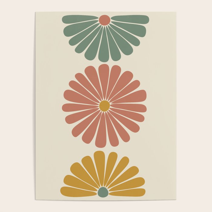 Retro Summer Daisies I Poster Gallery Image 4