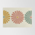 Retro Summer Daisies I Rug Gallery Image 2