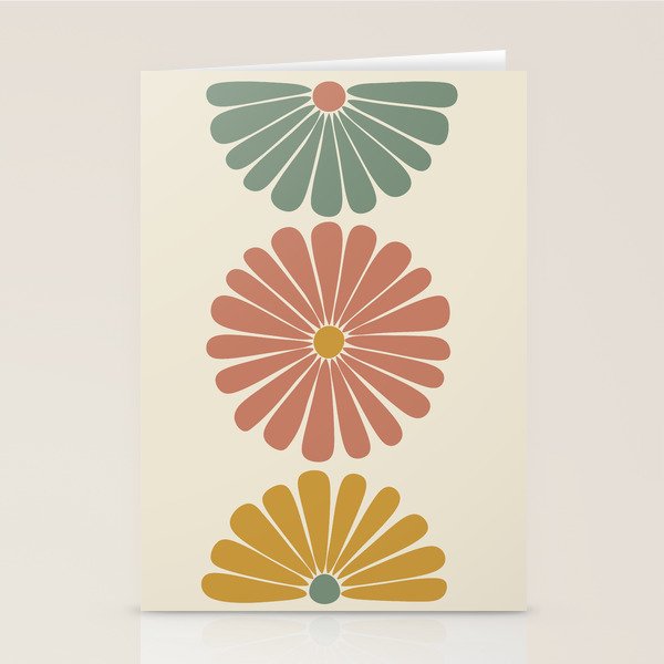 Retro Summer Daisies I Stationery Card Gallery Image 2