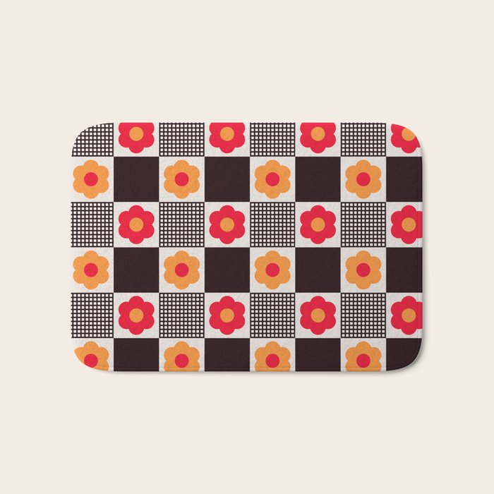 Dedekovski Retro Bath Mat Gallery Image 1