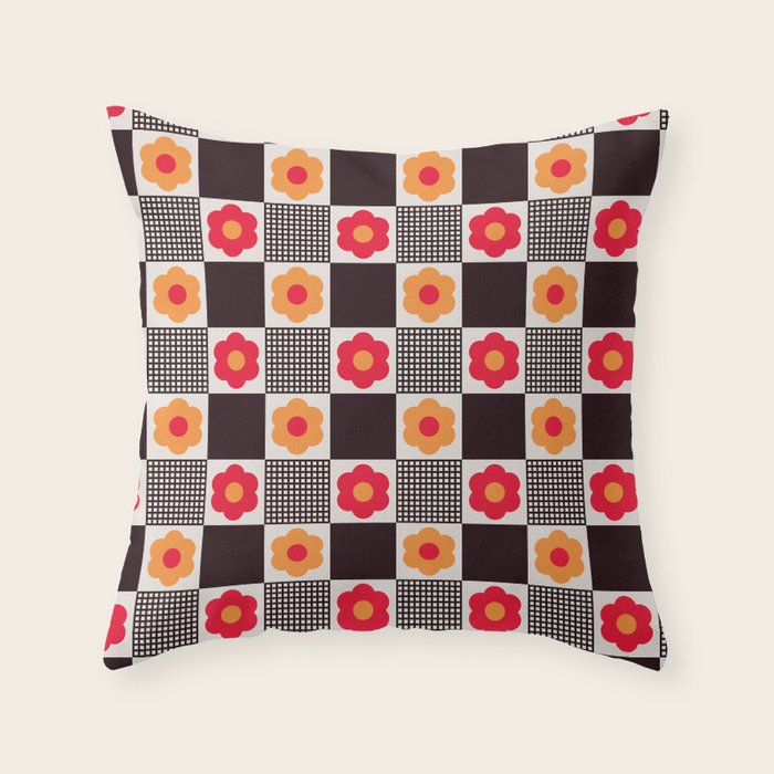 Dedekovski Retro Throw Pillow Gallery Image 6