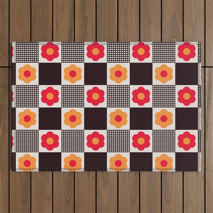 Dedekovski Retro Outdoor Rug Gallery Image 1