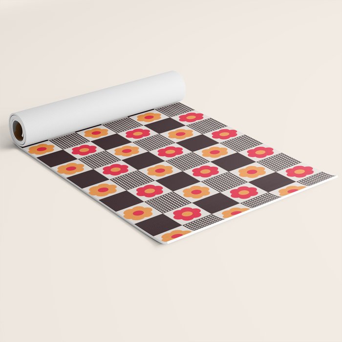 Dedekovski Retro Yoga Mat Gallery Image 2