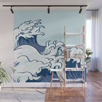The Great Kanagawa Japanese Wave Wall Mural Gallery Image 1