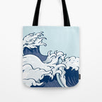 The Great Kanagawa Japanese Wave Tote Bag Gallery Image 1