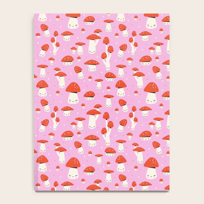 Cute Mushroom Pattern Notebook Gallery Image 4