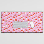 Cute Mushroom Pattern Desk Mat Gallery Image 1
