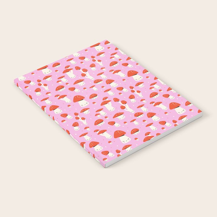 Cute Mushroom Pattern Notebook Gallery Image 2