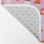 Cute Mushroom Pattern Bath Mat Gallery Image 2