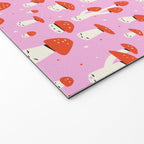 Cute Mushroom Pattern Welcome Mat Gallery Image 2
